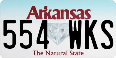 AR license plate 554WKS