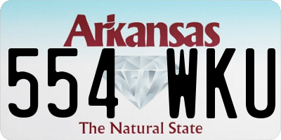 AR license plate 554WKU