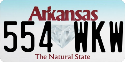 AR license plate 554WKW