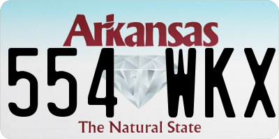 AR license plate 554WKX