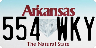 AR license plate 554WKY