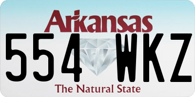 AR license plate 554WKZ