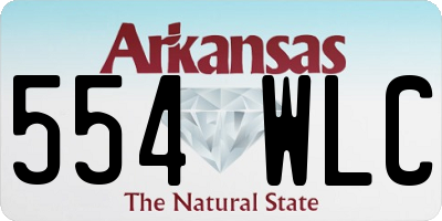 AR license plate 554WLC