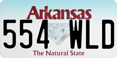 AR license plate 554WLD