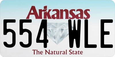 AR license plate 554WLE