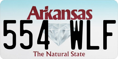 AR license plate 554WLF