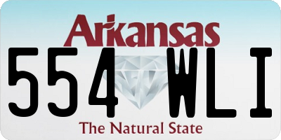 AR license plate 554WLI
