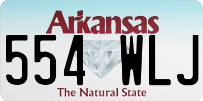 AR license plate 554WLJ