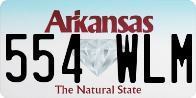 AR license plate 554WLM