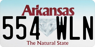 AR license plate 554WLN