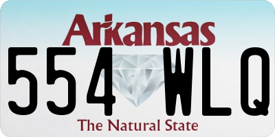 AR license plate 554WLQ