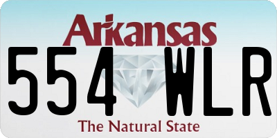 AR license plate 554WLR