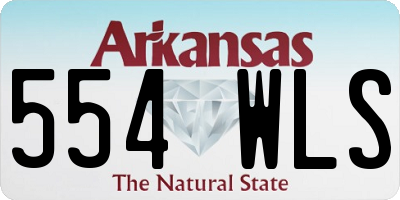 AR license plate 554WLS