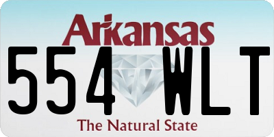 AR license plate 554WLT