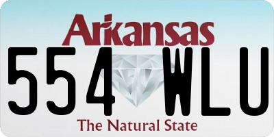 AR license plate 554WLU