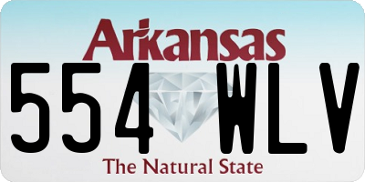 AR license plate 554WLV