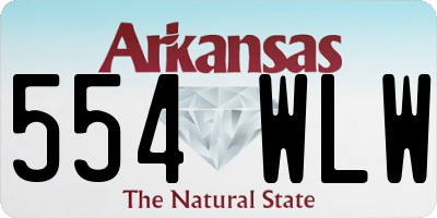 AR license plate 554WLW