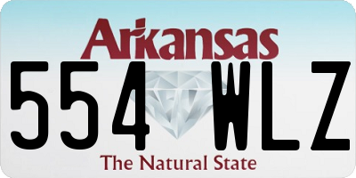 AR license plate 554WLZ
