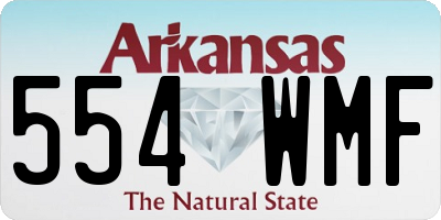 AR license plate 554WMF