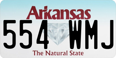 AR license plate 554WMJ