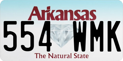 AR license plate 554WMK