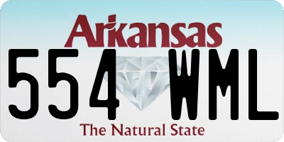 AR license plate 554WML