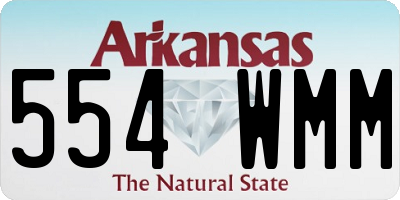 AR license plate 554WMM