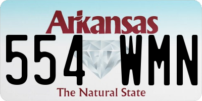 AR license plate 554WMN
