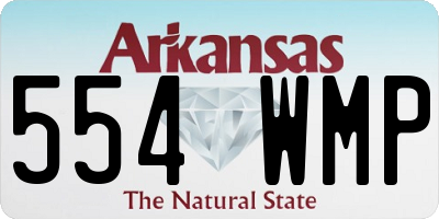 AR license plate 554WMP