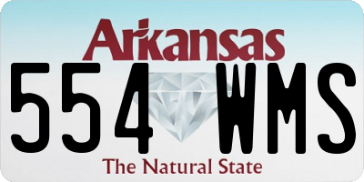 AR license plate 554WMS