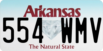 AR license plate 554WMV