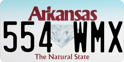 AR license plate 554WMX