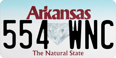 AR license plate 554WNC