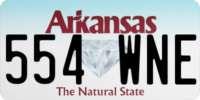 AR license plate 554WNE