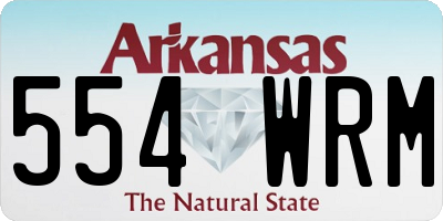 AR license plate 554WRM