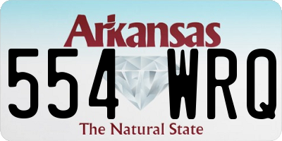 AR license plate 554WRQ