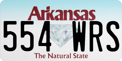 AR license plate 554WRS