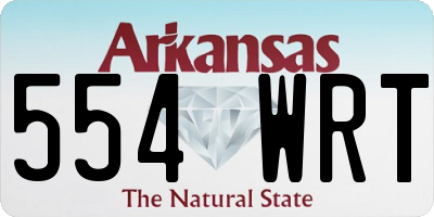 AR license plate 554WRT