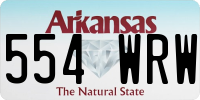 AR license plate 554WRW