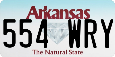 AR license plate 554WRY