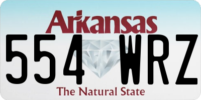 AR license plate 554WRZ