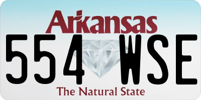 AR license plate 554WSE
