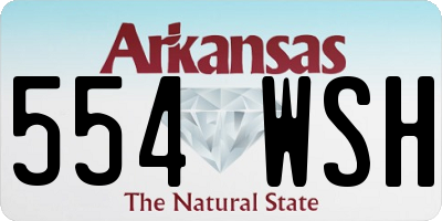 AR license plate 554WSH