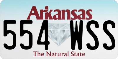 AR license plate 554WSS