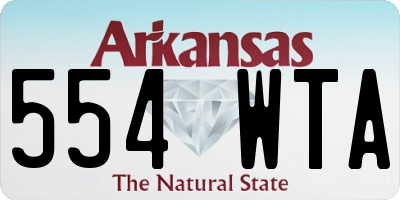 AR license plate 554WTA