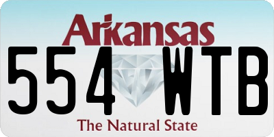 AR license plate 554WTB
