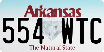 AR license plate 554WTC