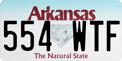 AR license plate 554WTF