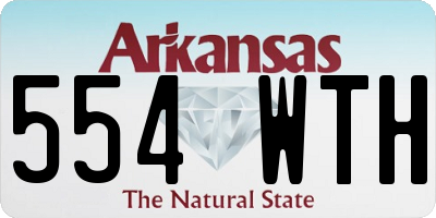 AR license plate 554WTH