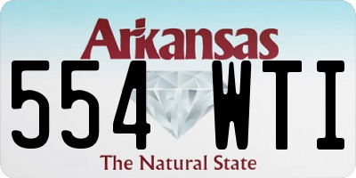 AR license plate 554WTI